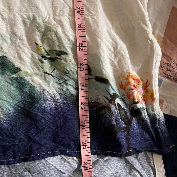 MAEVE Anthropologie Watercolour Floral Print Oversized Tunic Size Small - Picture 10 of 13
